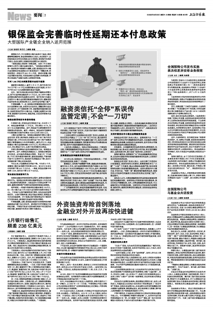 保险偿付规则过渡期延长 业界期待更多逆周期实招